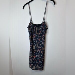 Forever 21 Black Mushroom Print Dress